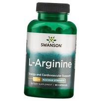Argininas, L-Argininas 850, Swanson  90 kapsulių (27280006) 90caps