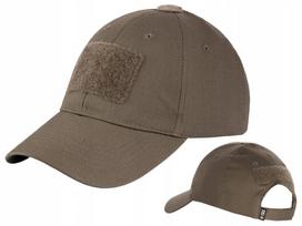 Kepurė su snapeliu taktinė Flex Rip-Stop Teflon M-Tac beisbolo kepurė su lipduku, Dark Olive, S/M