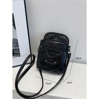 Ladies Bag Messenger New Texture Shoulder Bag Mobile Phone Bag Soft Leather Western Style European And American Style Mature Small Bag 13*3*18cm juoda