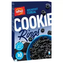 Sausi pusryčiai OHO! COOKIES RINGS, 425 g