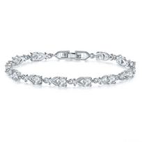 European and American Fashion Colorful Crystal Bracelet ultramarino mėlyna spalva