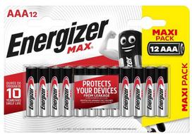 Elementai ENERGIZER MAX, AAA/LR03, 1.5V, 12vnt