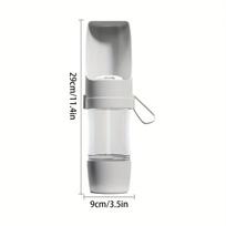 Portable Leak-Proof Dog Water Bottle-Durable Plastic Pet Hydration Dispenser with Ergonomic Handle & Spill-Resistant Design for Outdoor Walks, Hiking žalia