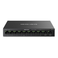 Mercusys MS110CMP 8-Port 10/100Mbps + 2-Port Gigabit Desktop Switch with 8-Port PoE+ | Mercusys