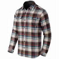 Vyriški taktinis flanelinis HELIKON GREYMAN SHIRT marškiniai su YKK kišenėmis, Foggy Meadow Plaid