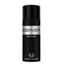 DENVER Black Code Deo - 150ML | Ilgalaikis dezodorantas kūno purškiklis vyrams