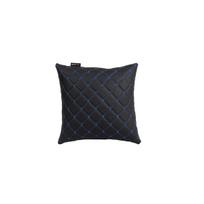 Automobilio pagalvė EVAtech ECO 30x30 cm - juoda / mėlynos siūlės