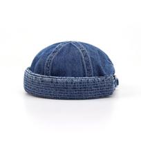 Washed denim melon hat trendy brand men's and women's retro street hip-hop sailor landlord hat Adjustable džinsas