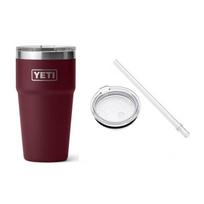 Termo puodelio ir dangtelio su šiaudeliu rinkinys YETI RAMBLER 591 ml