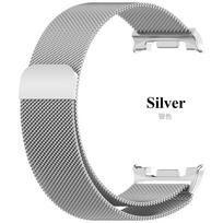 Milano magnetinis dirželis Samsung Galaxy Watch 8 Classic 46mm metalo lydinio laikrodžio apyrankė Galaxy Watch 8 44mm 40mm dirželis be tarpų Galaxy Watch 8 Classic sidabras