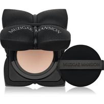 MUZIGAE MANSION Sleek Matt Cushion ilgai išliekantis makiažo pagrindas kempinėlėje, SPF 50+ nepriekaištingam įvaizdžiui atspalvis N21 15 g