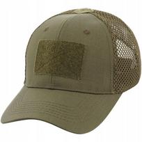 Kepurė su snapeliu M-Tac Rip-Stop tinklelis beisbolo stiliaus su lipduku, Dark Olive, S/M