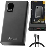 Extralink EPB-067B 10000mAh Black | Power Bank | Portable Charger, Fast Charging, USB-C