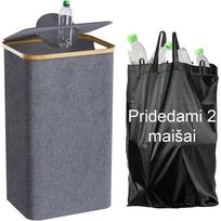 Taros rūšiavimo šiukšliadėžė (PILKA)