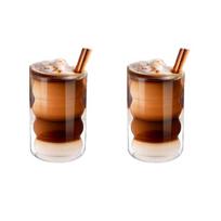 Latte Macchiato akinių rinkinys, dvigubas borosilikatinis stiklas, 350 ml talpa, 2 vnt.
