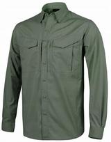 Vyriški taktiniai marškiniai Helikon-Tex Defender Mk2 Ripstop kvėpuojantys greitai džiūstantys, Olive Green