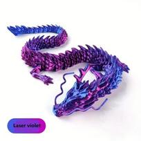 3D spausdintas drakonas dekoracijai, Violetinė