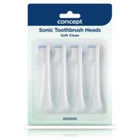 Concept Soft Clean Sonic Toothbrush Heads ZK0052 keičiamos elektrinio dantų šepetėlio galvutės - 4 vnt.