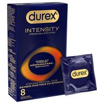 Durex Intensity - plonas, be latekso prezervatyvas (8 vnt.)