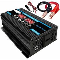 4000w inverteris 12v - 230v/110v LED automobilio maitinimo šaltinis inverteris transformatorius įkroviklis adapteris dvigubas usb įtampos transformatorius modifikuota sinusoidė EU 12V-230