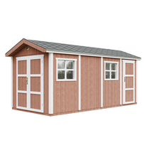 Sodo namelis M915C su dažų rinkiniu Redwood Red su grindimis 12 m2