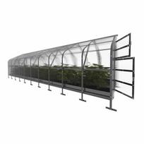 Šiltnamis KLASIKA Drop - 6 mm storio kanalinis polikarbonatas - 2,5 x 12 m (30 m²)