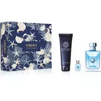 Vyriški kvepalai, Versace Pour Homme Dovanų rinkinys EDT 100 ml, miniatiūrinis EDT 5 ml ir dušo želė 150 ml 100 ml