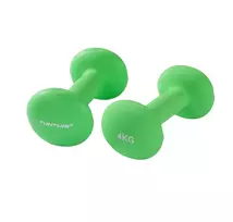 Dumbbells TUNTURI Neoprene Dumbbells 4kg, green