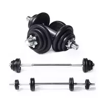 Dumbbell and lifting bar set TUNTURI Barbell/Dumbbell Set 20kg, iron