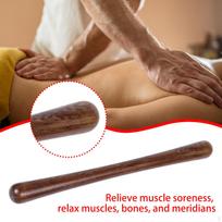 Massage Rod Tool Manual Back Tapper for Men Woman Multipurpose Professional Ergonomic Design Round 35x3cm