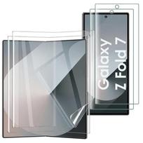 Plastikinis ekrano apsaugas Samsung Galaxy Z FOLD 7 [2 vnt. pakuotė] Atsparus įbrėžimams itin plonas apsauginis dangtelis Phonillico® skaidri
