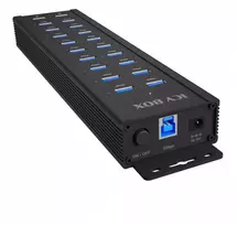 ICY BOX IB-HUB1720-U3 20 port HUB, 96 WATT PS