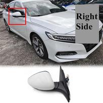 For Honda Accord White RH  Side Power Heated   Mirror W/Signal Lamp