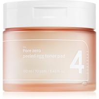 Numbuzin No. 4 Pore Zero Peeled Egg Toner Pad eksfoliaciniai vatos diskeliai blizgesiui ir išsiplėtusioms poroms 70 vnt.