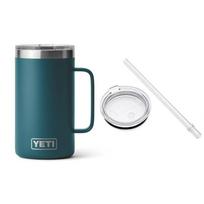 Termo puodelio ir dangtelio su šiaudeliu rinkinys YETI RAMBLER 791ml