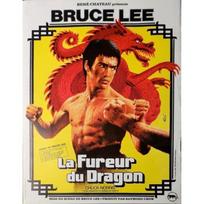 Drakono įniršis Originalus kino plakatas Vyniotas Mažas formatas 53x40cm BRUCE LEE raudona