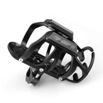 For BMW R1250GS Crash Bar Mount CNC Cup Holder Water Bottle Cage Bracket Black