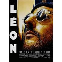 LEON Originalus kino plakatas Susuktas Mažas formatas 53x40cm Kino plakatas LUC BESSON JEAN RENO balta