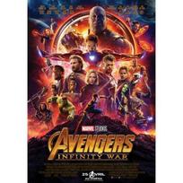Kino plakatas - AVENGERS INFINITY WAR - 53x40cm - Susuktas - Sienų dekoracija - Raudonas mėlyna