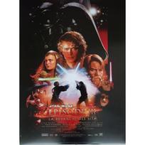 Žvaigždžių karai: Sitų kerštas Originalus kino plakatas Sulankstytas Mažas formatas 53x40cm raudona