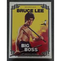 Kino plakatas - Didysis bosas - Briusas Li - 58x43cm - Susuktas - Būklė nauja geltona
