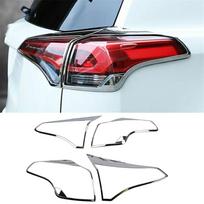 ABS Chromo Galinių Žibintų Gaubtai Apdailos Juostelės 4 vnt. Toyota RAV4 2016-2018