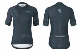 Dviratininko marškinėliai Rock Machine Trail Jersey SS WMN, tamsiai mėlyni, XL, XL