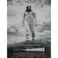 INTERSTELLAR Originalus kino plakatas Susuktas Mažas formatas 53x40cm Christopheris Nolanas juoda