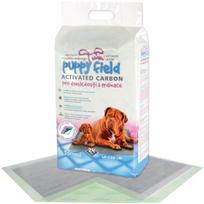 PUPPY FIELD Active Carbon higieniniai paklotai šunims su aktyviąja anglimi, 24 vnt., 60x60 cm