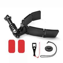 Motociklo šalmo smakro tvirtinimo laikiklio rinkinys GoPro Hero 5 Black 9 8 7 6 kamerai