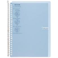 KOKUYO Campus Smart Ring Binder B5 26 Holes, Holds Up to 60 Sheets, Light Blue