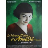 Filmo plakatas - AMÉLIE POULAIN - Mažas formatas 53x40cm - Susuktas - Vintažinis - Raudonas raudona