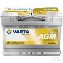 Akumuliatorius 12V 70Ah 760A A7 VARTA Dynamic AGM 570901076