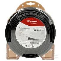 Trimerio valas Ø3,5 mm, 27 m, kvadratinis, Nylsaw, juodas, Kramp